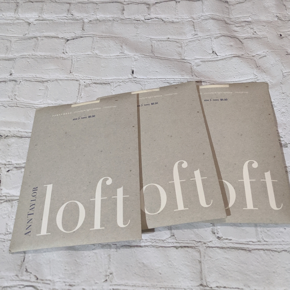 3 pair Ann Taylor loft pantyhose